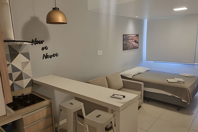 Studio Completo Próximo da Praia e do Metrô