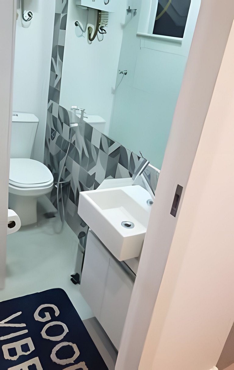Studio Completo Próximo da Praia e do Metrô