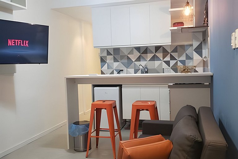 Studio em Copacabana próximo do metrô e da praia