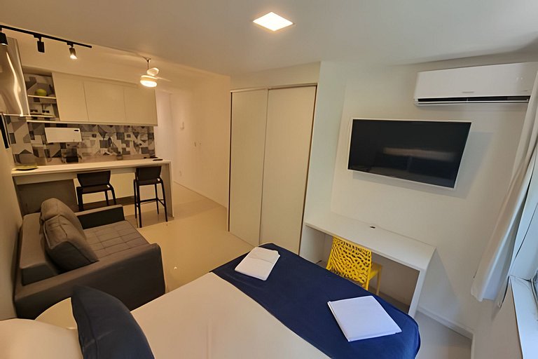 Adorável Studio | Praia | Metro