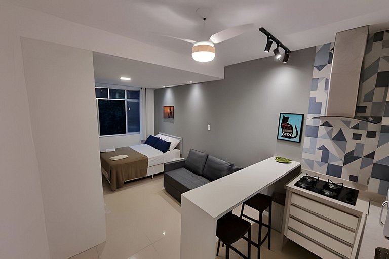 Adorável Studio | Praia | Metro