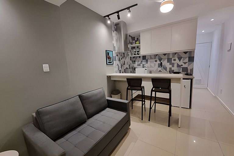 Adorável Studio | Praia | Metro