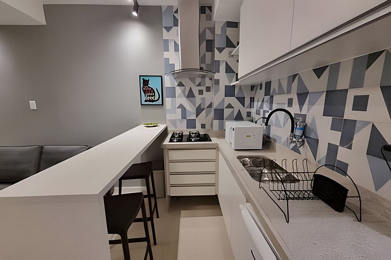 Adorável Studio | Praia | Metro