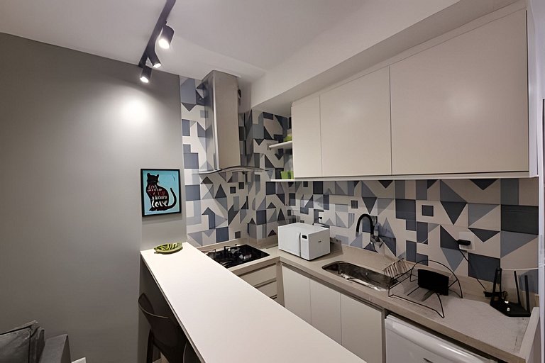 Adorável Studio | Praia | Metro