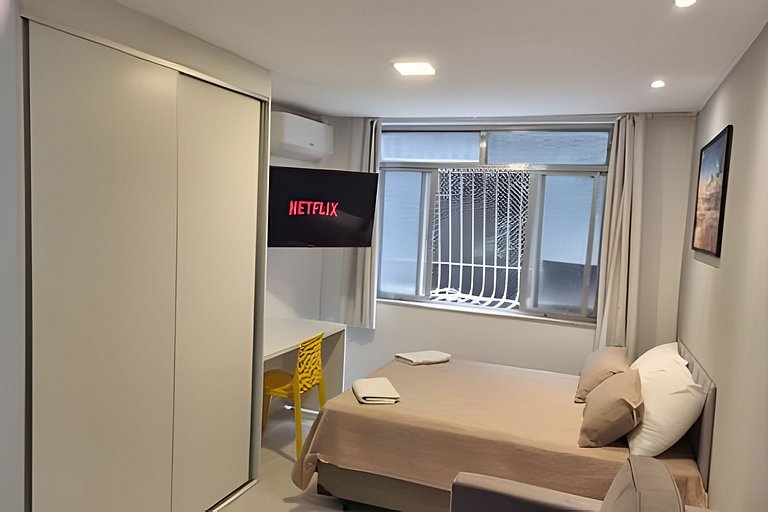 Adorável Studio | Praia e Metro