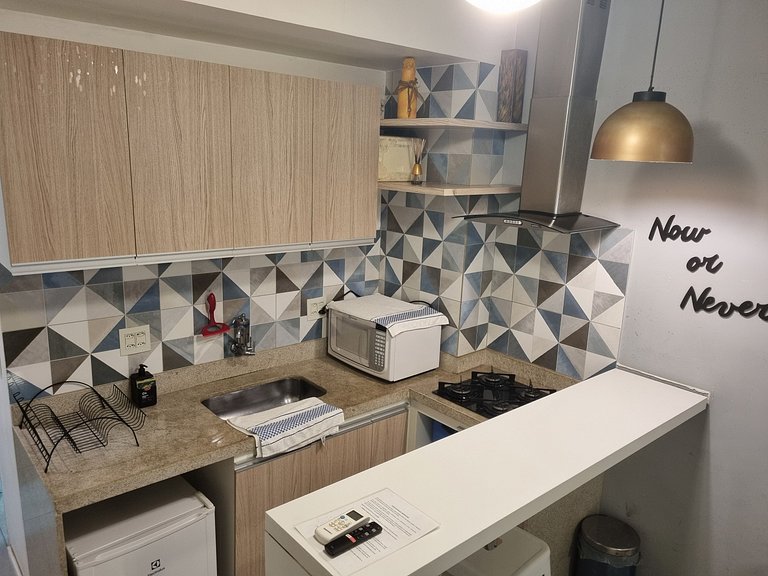 Studio Completo Próximo da Praia e do Metrô