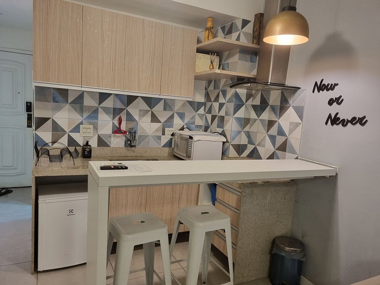 Studio Completo Próximo da Praia e do Metrô