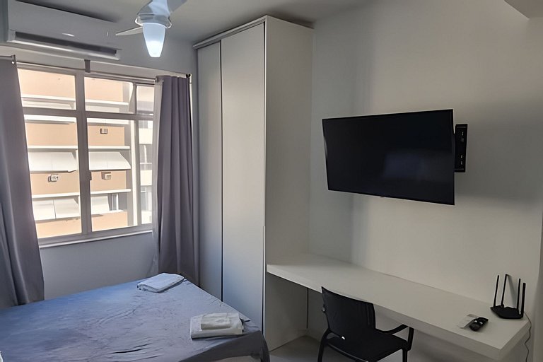 Adorável Studio | Praia e Metro