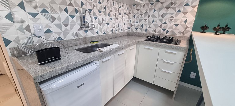 Adorável Studio | Praia e Metro