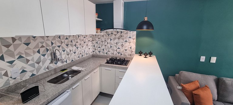 Adorável Studio | Praia e Metro