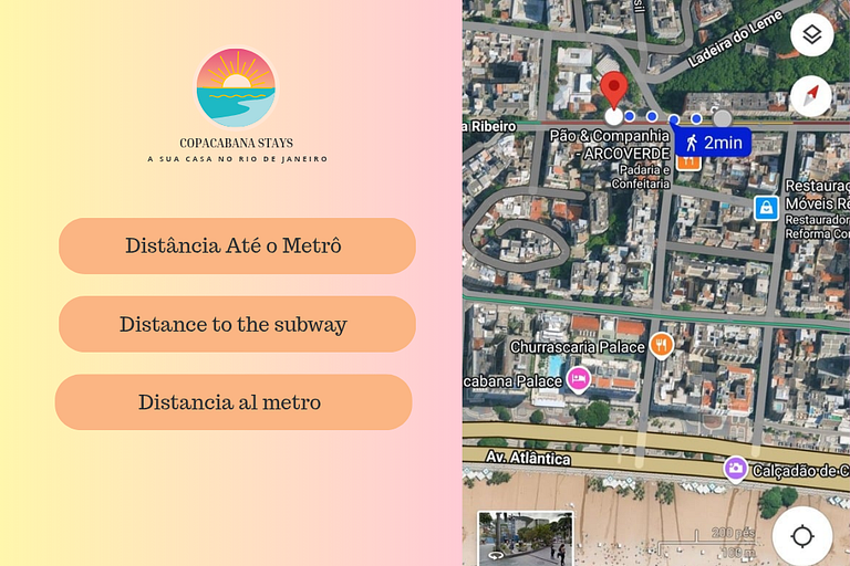 Lindo Studio em Copacabana Prox. Metro e da Praia