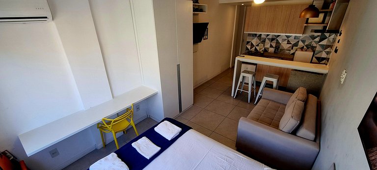 Studio Completo Próximo da Praia e do Metrô