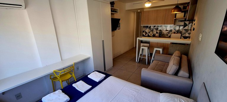 Studio Completo Próximo da Praia e do Metrô