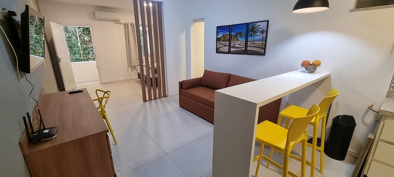 Studio moderno perto da praia e do metrô