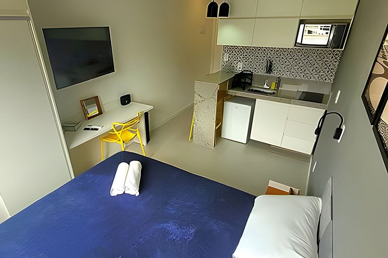 Adorável Studio | Praia e Metro
