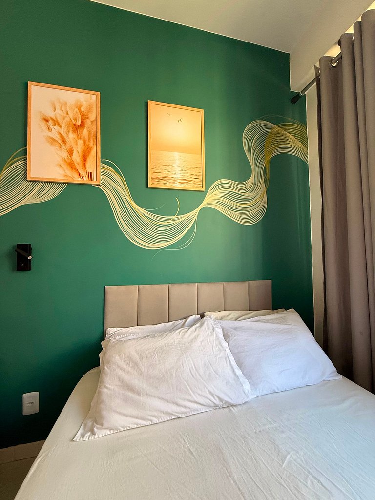 Adorável Studio | Praia e Metro